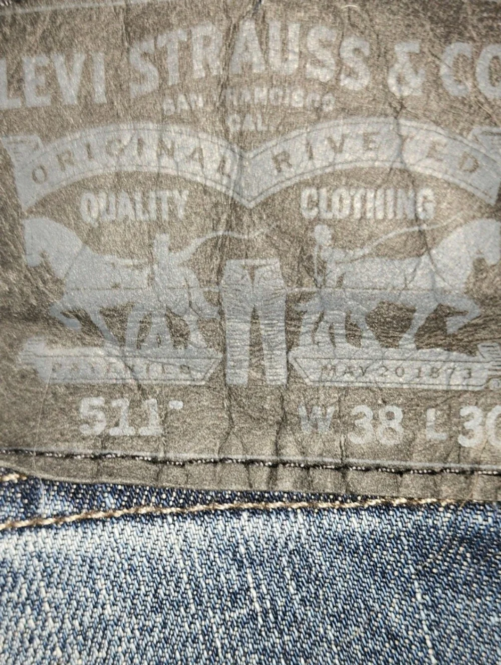 Levi's 511 Men's Straight Jeans - Waist 38x 30